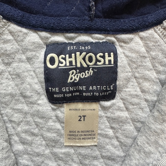 Quilted Toddler Boy Hoodie - Picture 5 of 5